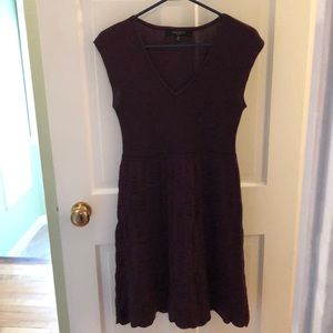 Knit purple and black dress